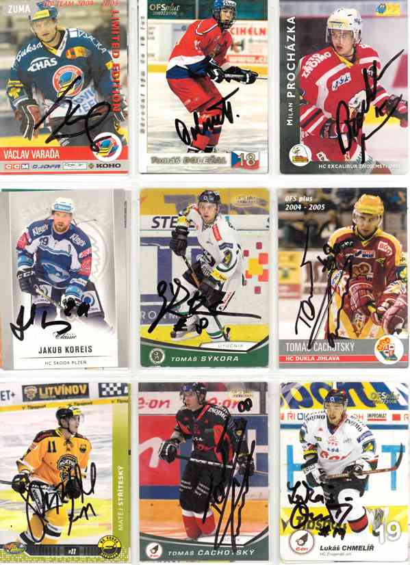 Podepsané hokejové karty - foto 99
