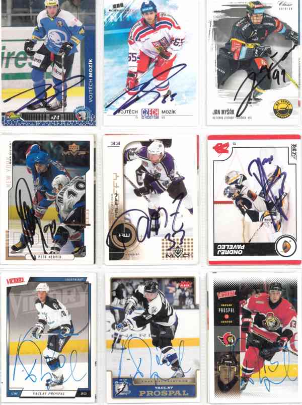 Podepsané hokejové karty - foto 2