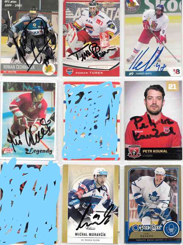 Podepsané hokejové karty - foto 24