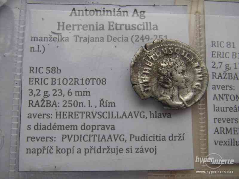 Antoninian AR Herrenia Etruscilla, 250 n. l. - foto 1