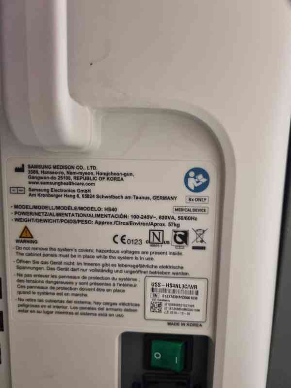 Položka číslo 4 – ultrazvuk Samsung Medison HS 40 - foto 2