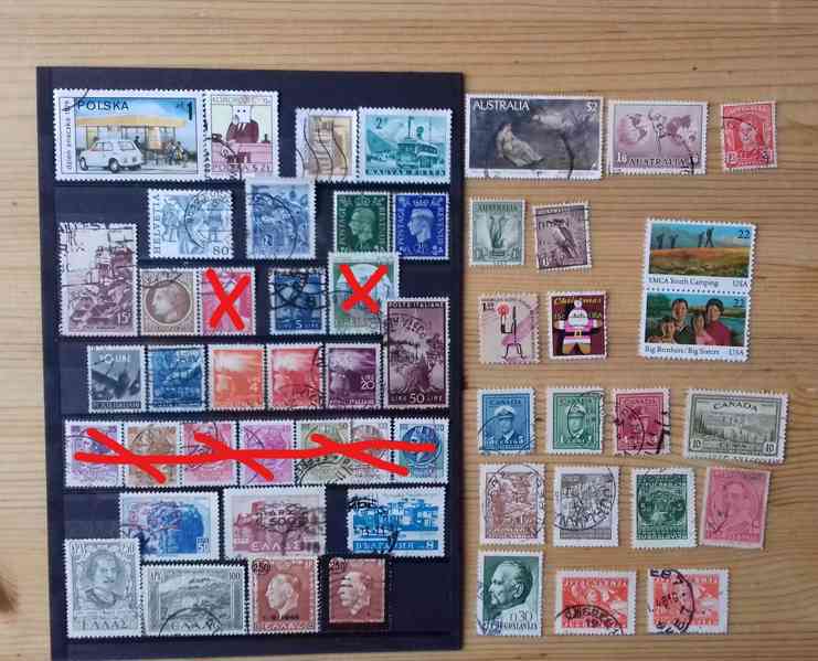 poštovní známky svět - foto 1