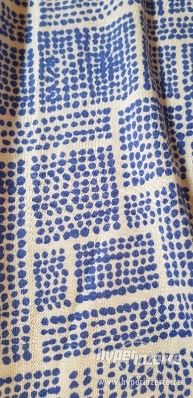 Modrobílá letní dlouhá šatovka H&M - foto 2