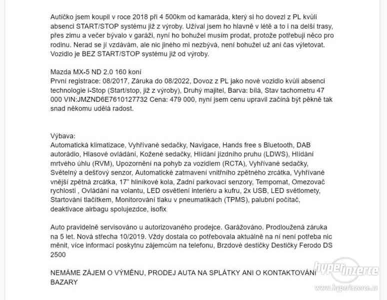 Mazda MX-5 ND 2.0 160 koní - foto 11