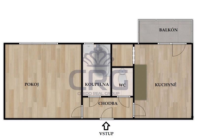 PRONÁJEM BYTU 2+KK S BALKÓNEM  V CENTRU MĚSTA BRNA - foto 19