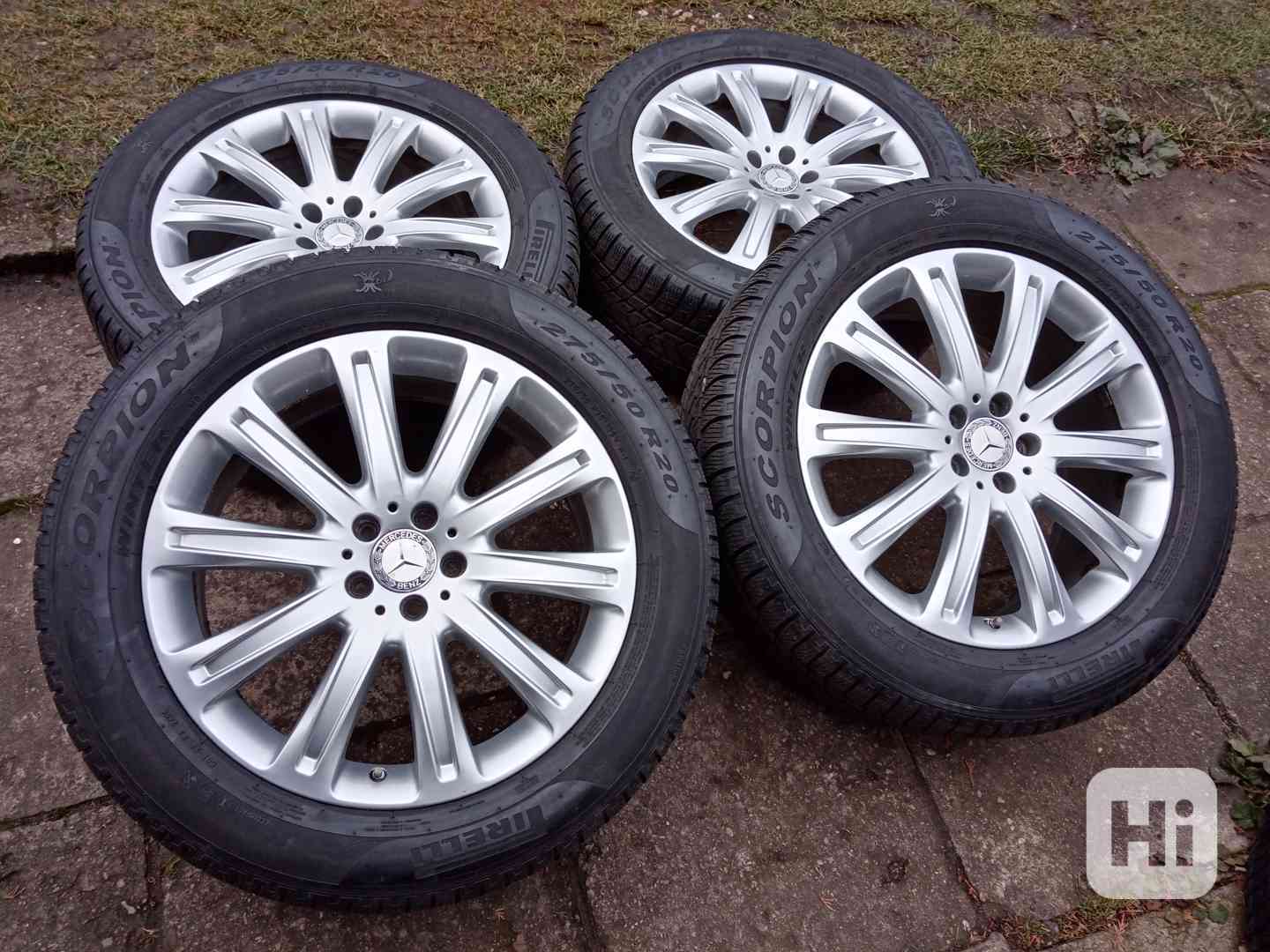 Zimní alu kola 20ky 5x112 pneu 80% MERCEDES BENZ - foto 1