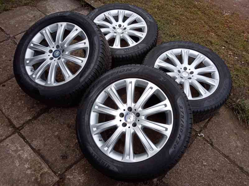 Zimní alu kola 20ky 5x112 pneu 80% MERCEDES BENZ - foto 5