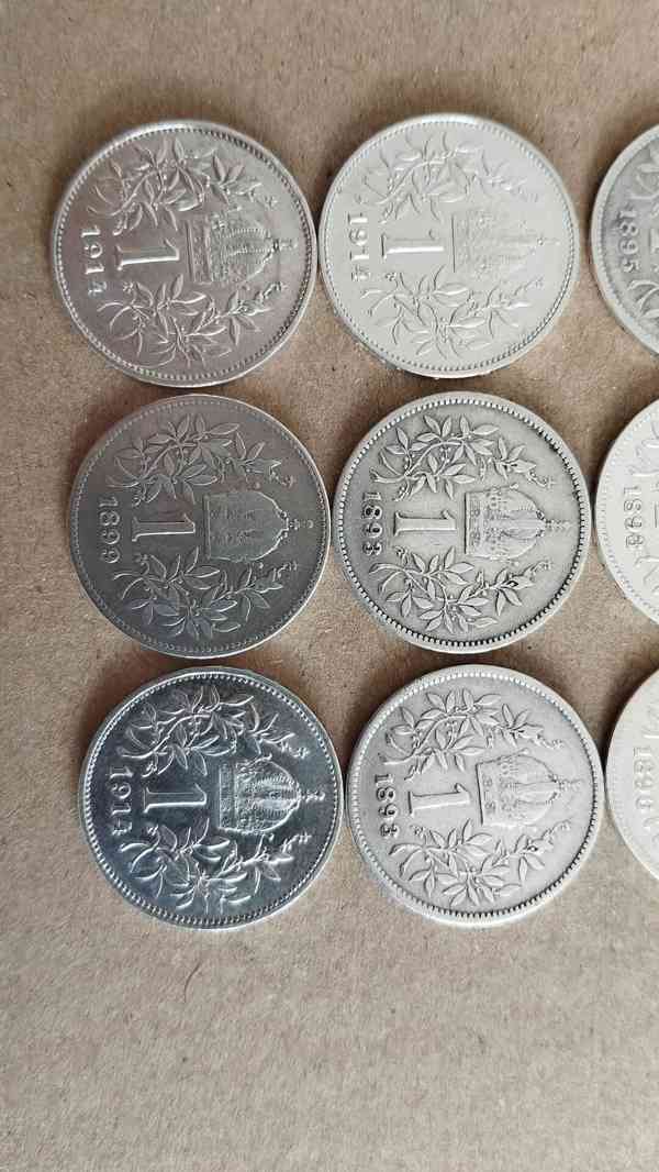 9ks starých korun - Stříbrné korony - konvolut č.3 - foto 7