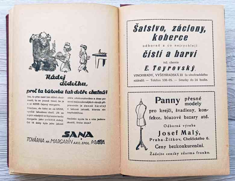 Kuchařská kniha z roku 1921, Spolek Domácnost, krásný stav  - foto 17