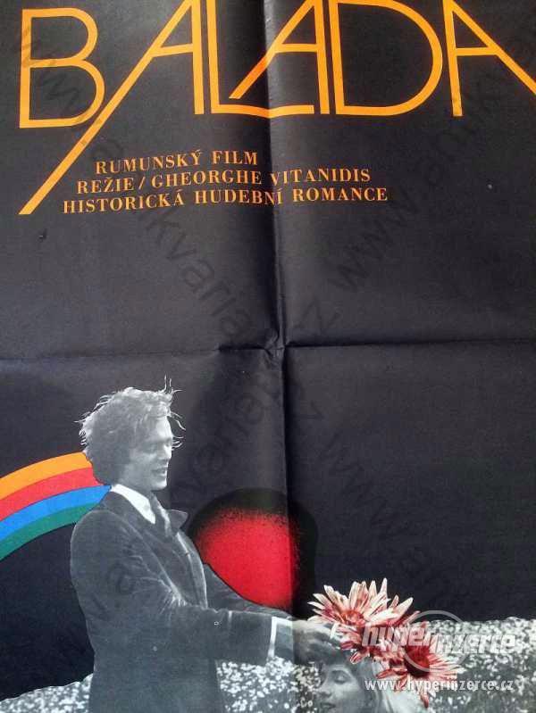 Balada film plakát Miroslav Pechánek 1973 80x58cm - foto 1