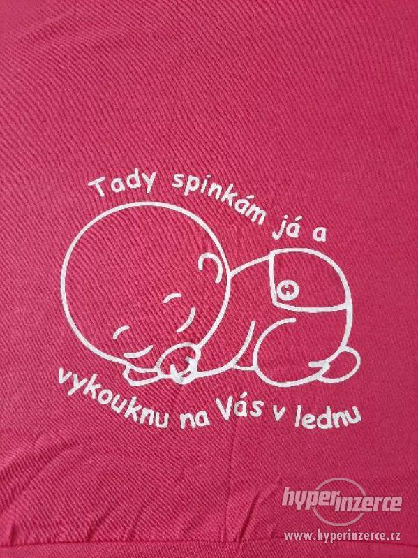 Těhotenské tričko NOVÉ pro lednové miminko - foto 2