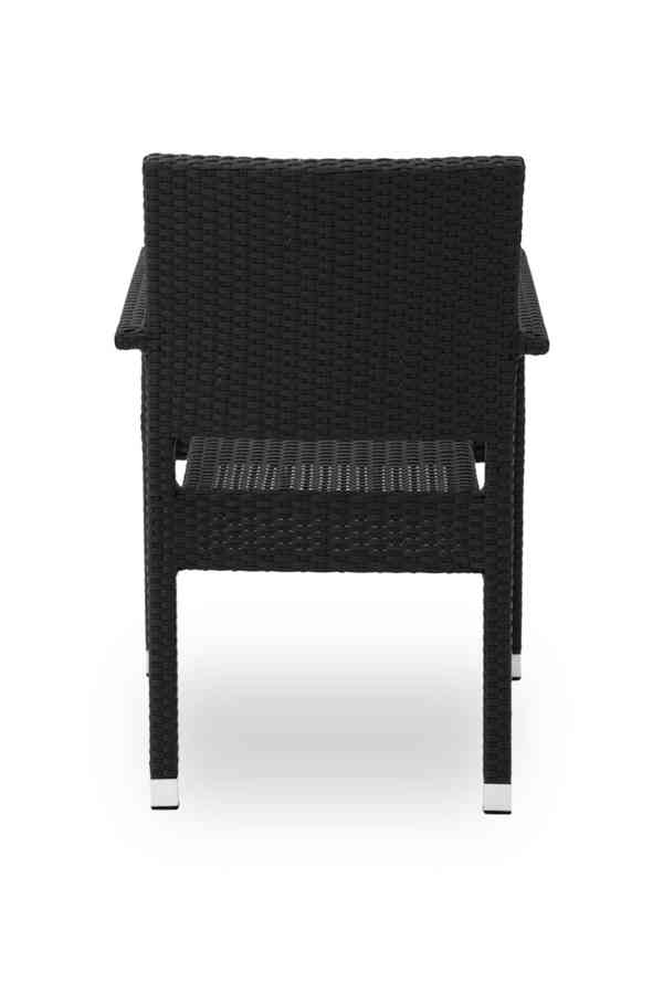 Technoratanová židle LEONARDO černá - foto 4