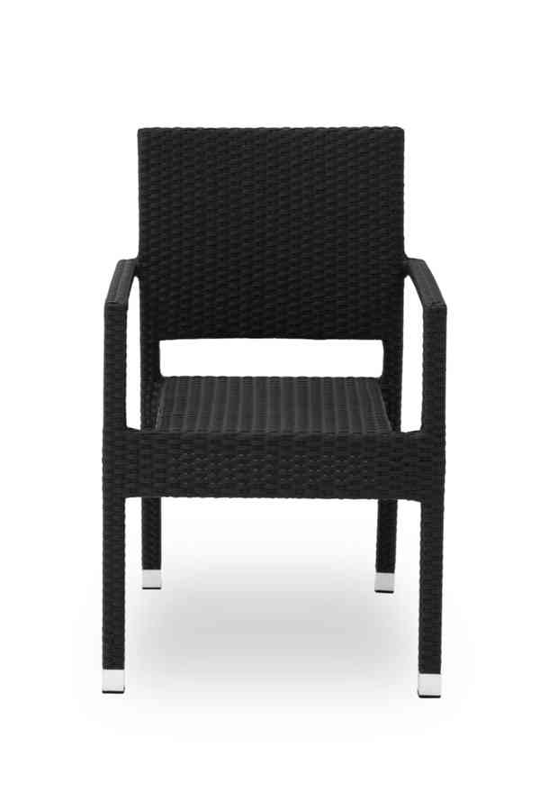 Technoratanová židle LEONARDO černá - foto 2
