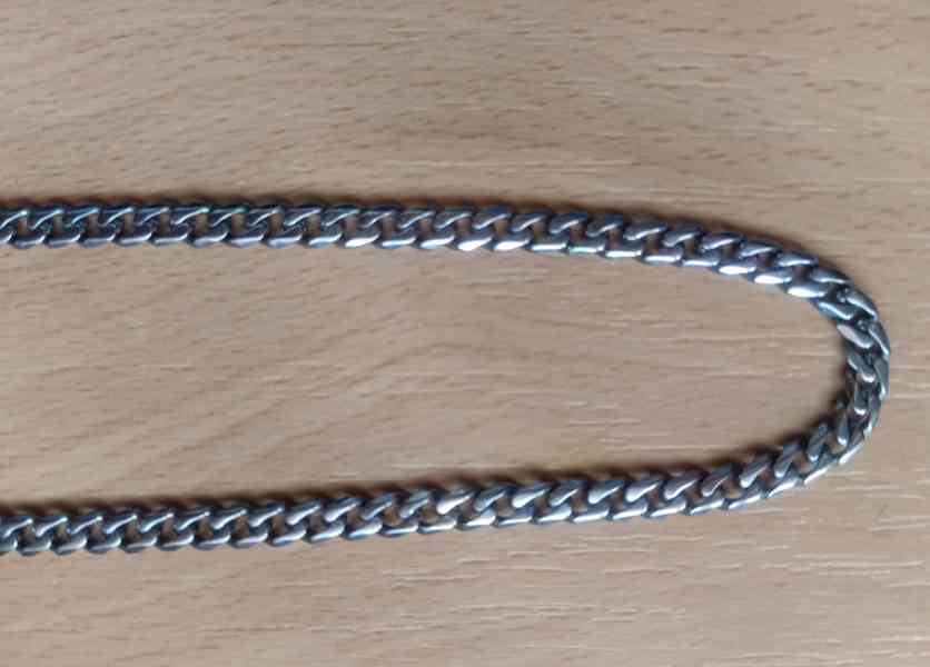 Řetízek + Náramek. Zánovní ! NEPOŠKOZENÉ ! CHIRURGICKÁ OCEL - foto 6