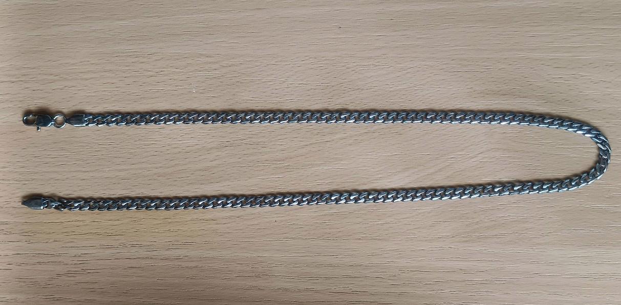 Řetízek + Náramek. Zánovní ! NEPOŠKOZENÉ ! CHIRURGICKÁ OCEL - foto 2