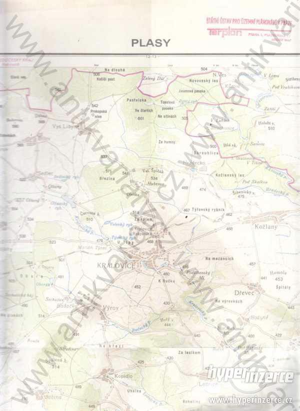 Základní mapa ČSSR - Plasy 1:50 000 - foto 1