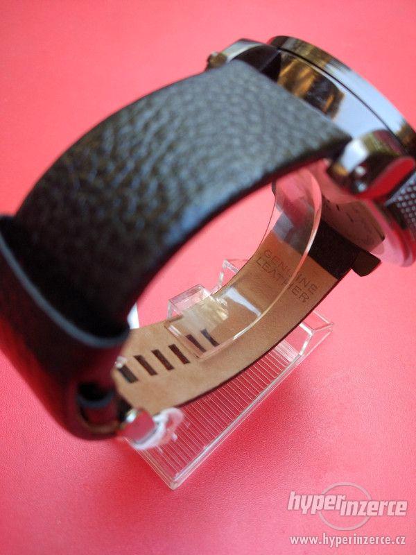 Velké pánské hodinky Diesel style, Velosity černé, kožený pá - foto 4