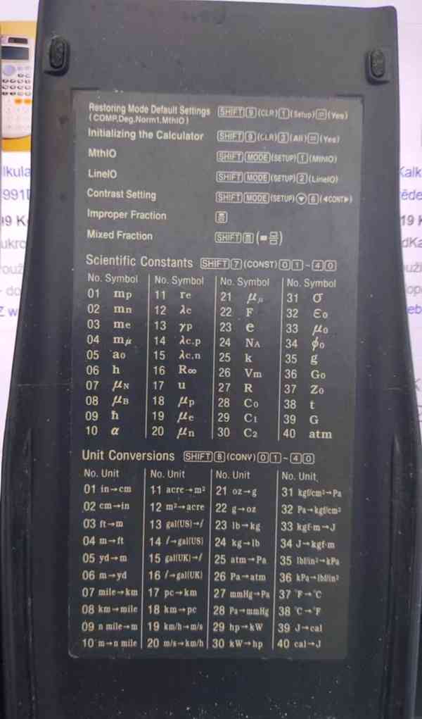 Kalkulačka Casio fx-991ES- používaná,plně funkční. - foto 3