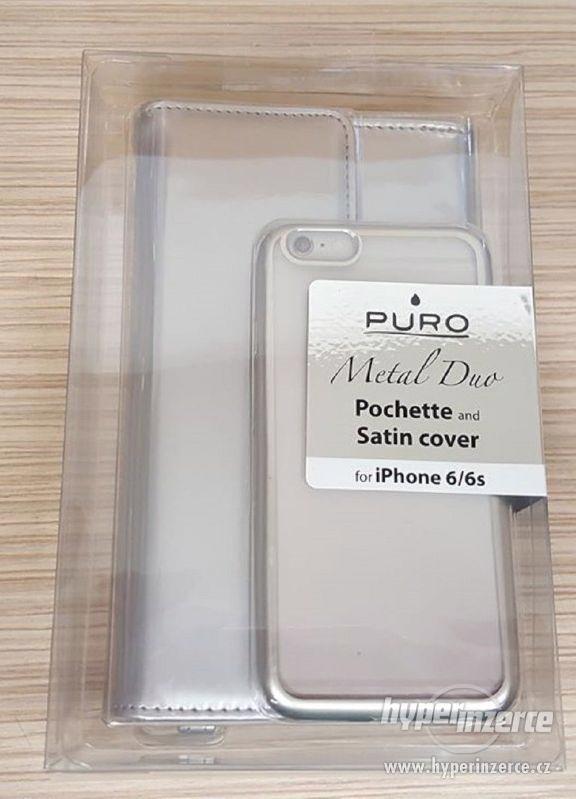 METAL DUO Zadní kryt +psaníčko pro iPhone 6s, šedá - foto 1