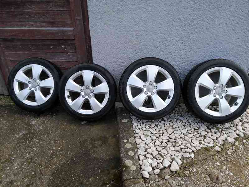 ALU kola AUDI 17" - 4 ks vč. zimních pneu - foto 2
