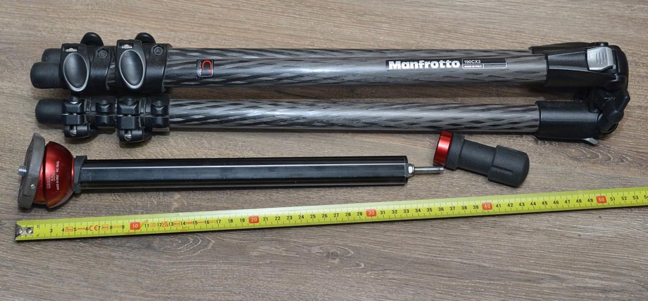 MANFROTTO 190CX3+556 B Karbon. Stativ*Nosnost 5 kg - foto 3