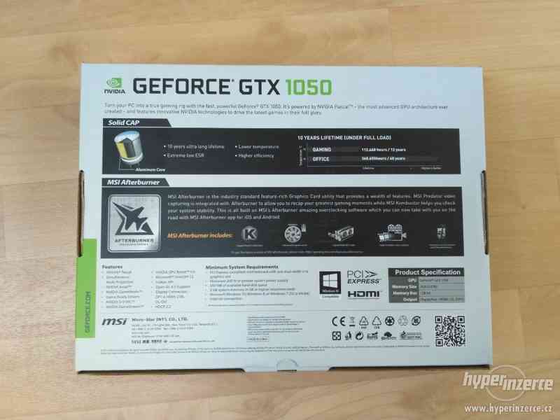 Grafická karta MSI nVidia GeForce GTX 1050 2GB OC - foto 2