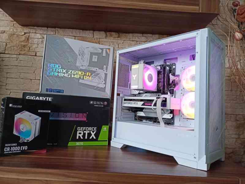💣 HERNÍ WHITE PC INTEL i5-13400F, 32GB RAM, RTX 3070, SSD💣 - foto 2