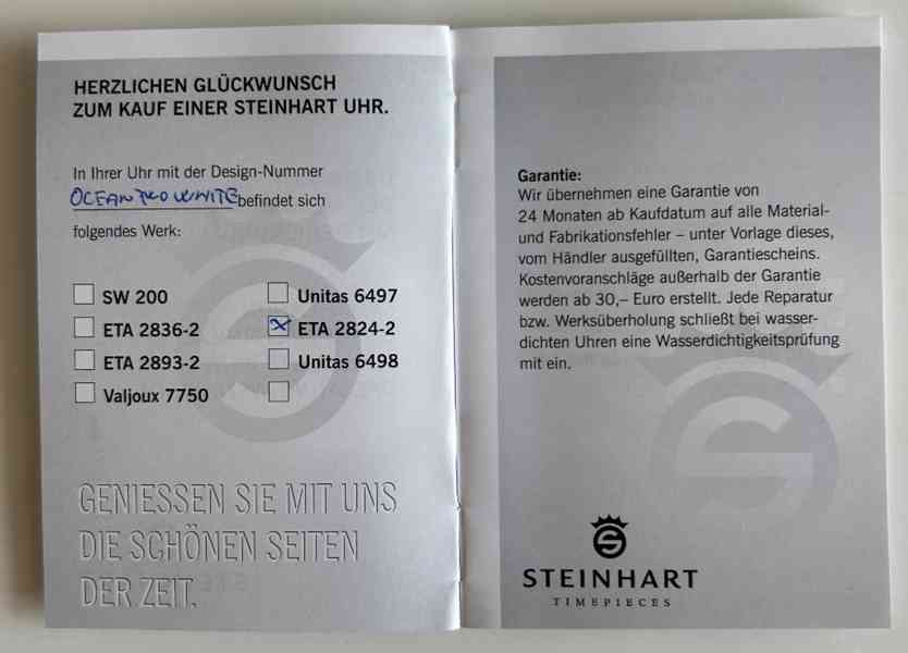 PRODÁM HODINKY STEINHART OCEAN TWO WHITE - foto 10
