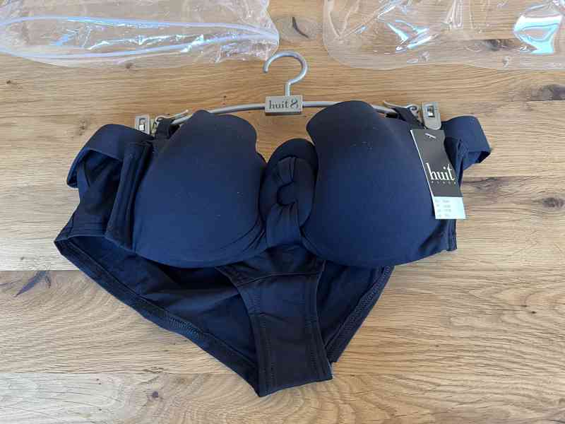 HUIT - Nové Černé Bikini, dvoudilné plavky - foto 5