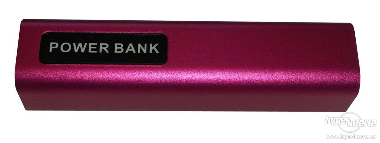 Powerbank 2600mAh - mobilní akumulátor (fialová perleť) - foto 1
