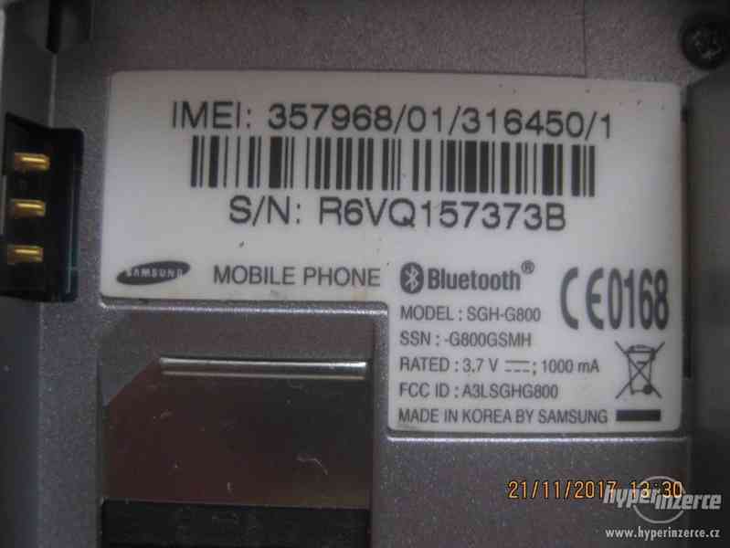 Samsung SGH-G800 a SGH-E900, plně funkční s češtinou - foto 18