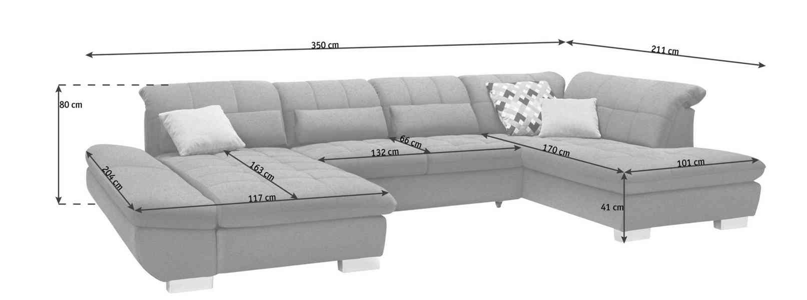 Sedací souprava do U - foto 3