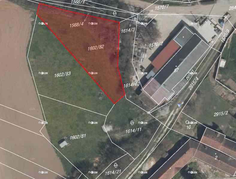 Prodej stavebního pozemku 1164 m²