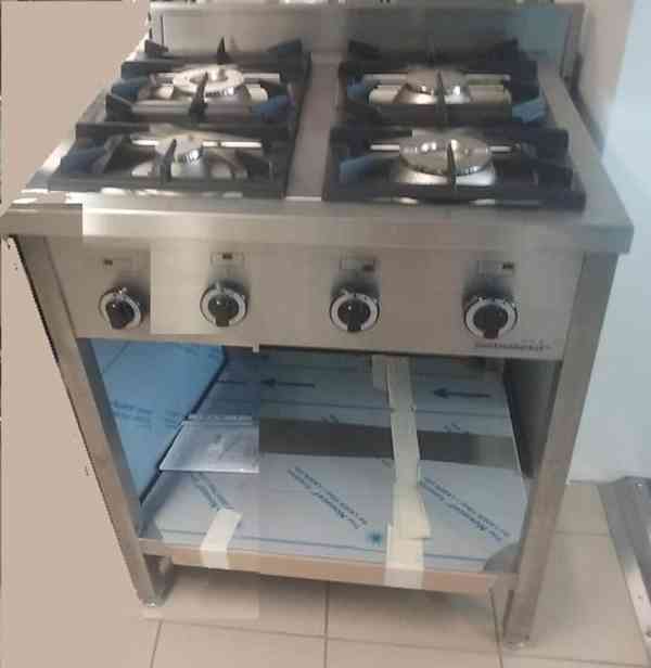 Plynový sporák 4 hořáky - 20,5 kW - foto 2