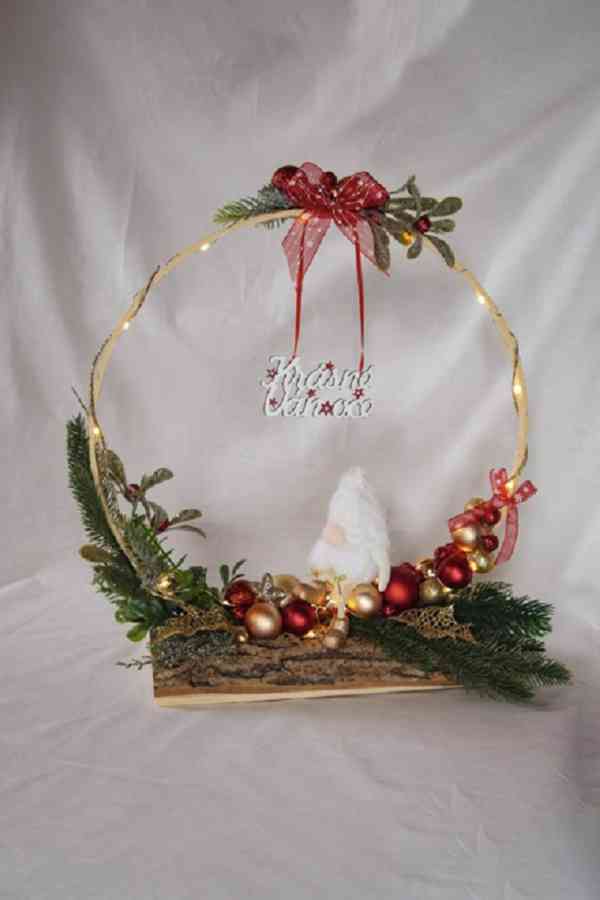 Vánoční dekorace- kruh - dva motivy - foto 2