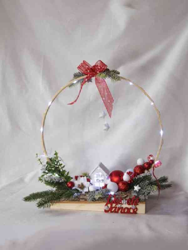 Vánoční dekorace- kruh - dva motivy