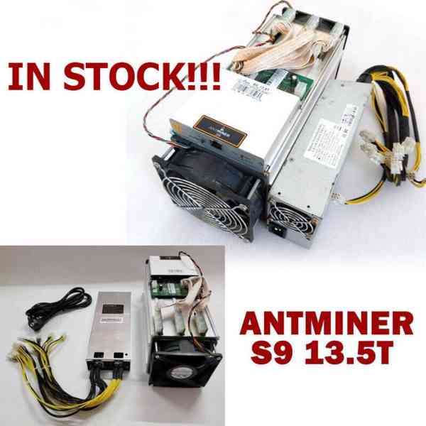Bitmain btc Antminer asic S9 13.5T SHA256 + Psu - foto 1