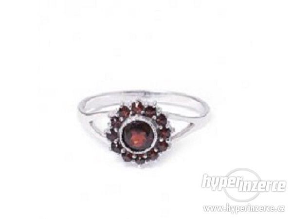 MAGDALENA – granátový šperk – prsten stříbro 925/1000 - foto 1