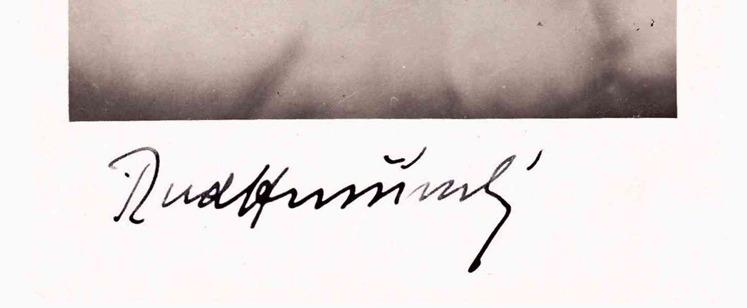 Rudolf Hrušínský – autogram, 30. léta minulého století - foto 2