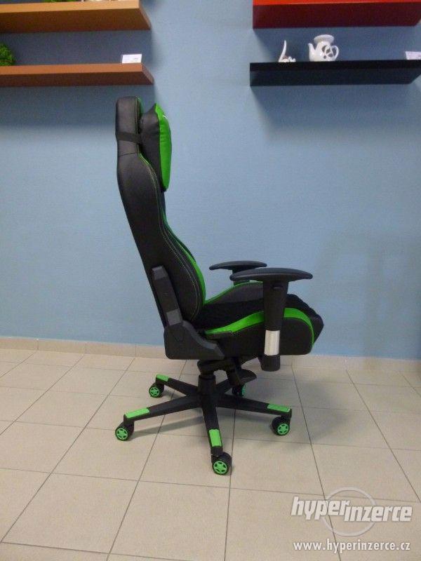 Kancelářská židle, herní křeslo E Racer F1-04 GRN - foto 10