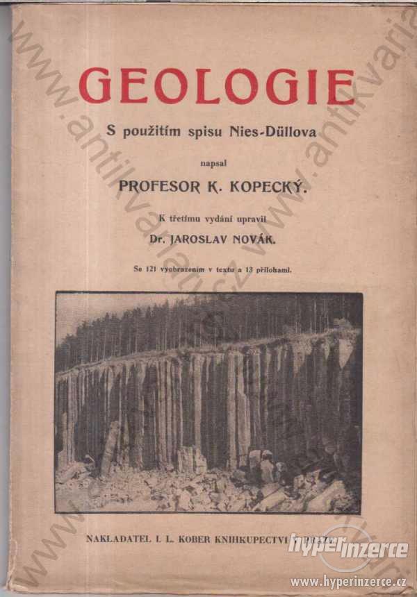 Geologie prof. K. Kopecký nakladatel I.L.Kober - foto 1
