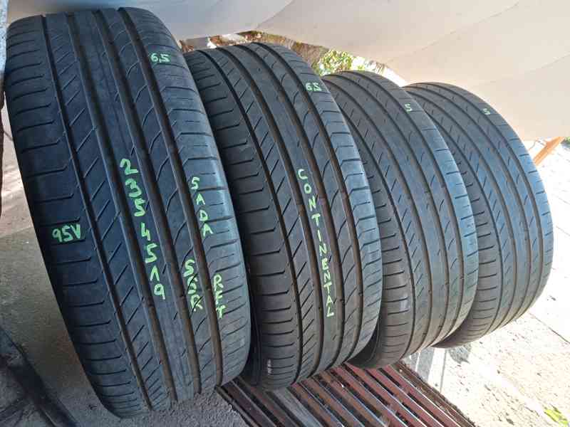 Letní pneu 4kusy 235/45/19 vzorek 90% CONTINENTAL - dobírka - foto 1