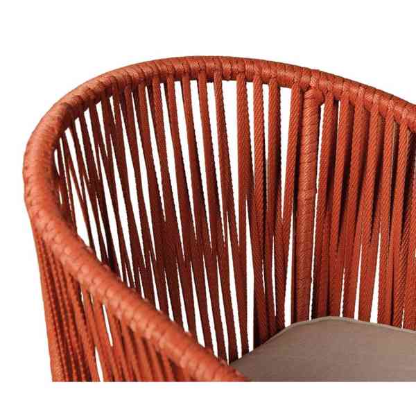 Červená zahradní židle Trapani - foto 2