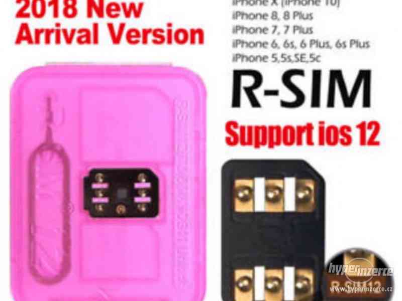 iPhone odblok RSIM 12, R-SIM 12, iOS 12.0 odblokování - foto 1