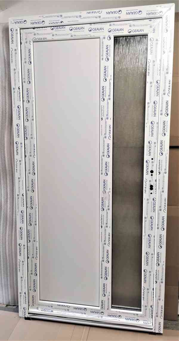 DVEŘE vchodové plastové  profil GEALAN výroba v ČR bílé Nové - foto 3