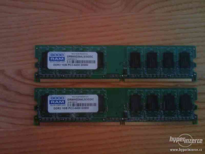 Operační paměť DDR2 2x 1GB PC2 6400 (800MHz) DIMM - foto 1