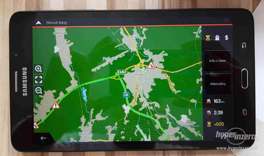 GPS navigace Samsung GalaxyTab A6, 74G,LTE,128GB,nové mapy. - foto 27