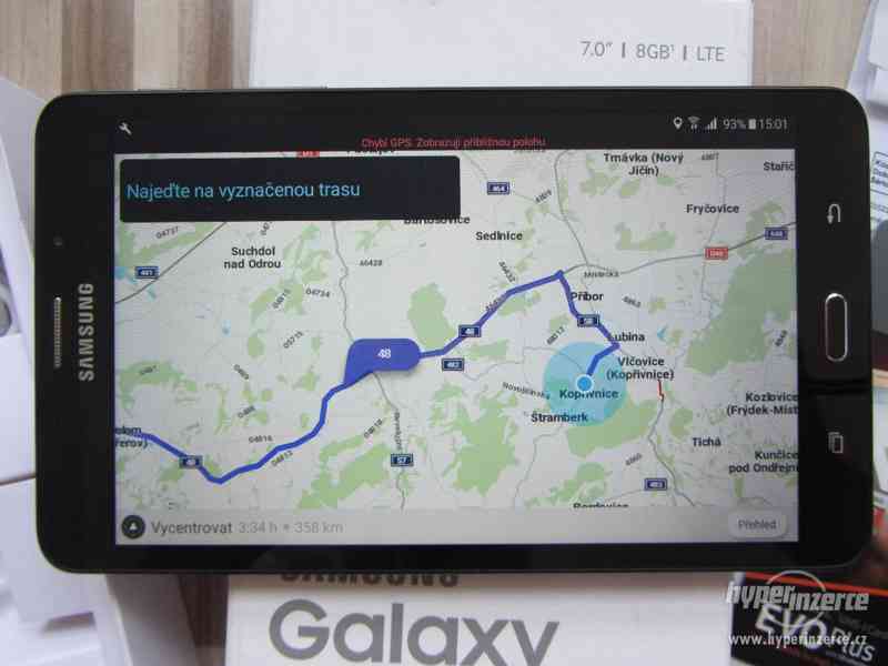 GPS navigace Samsung GalaxyTab A6, 74G,LTE,128GB,nové mapy. - foto 31