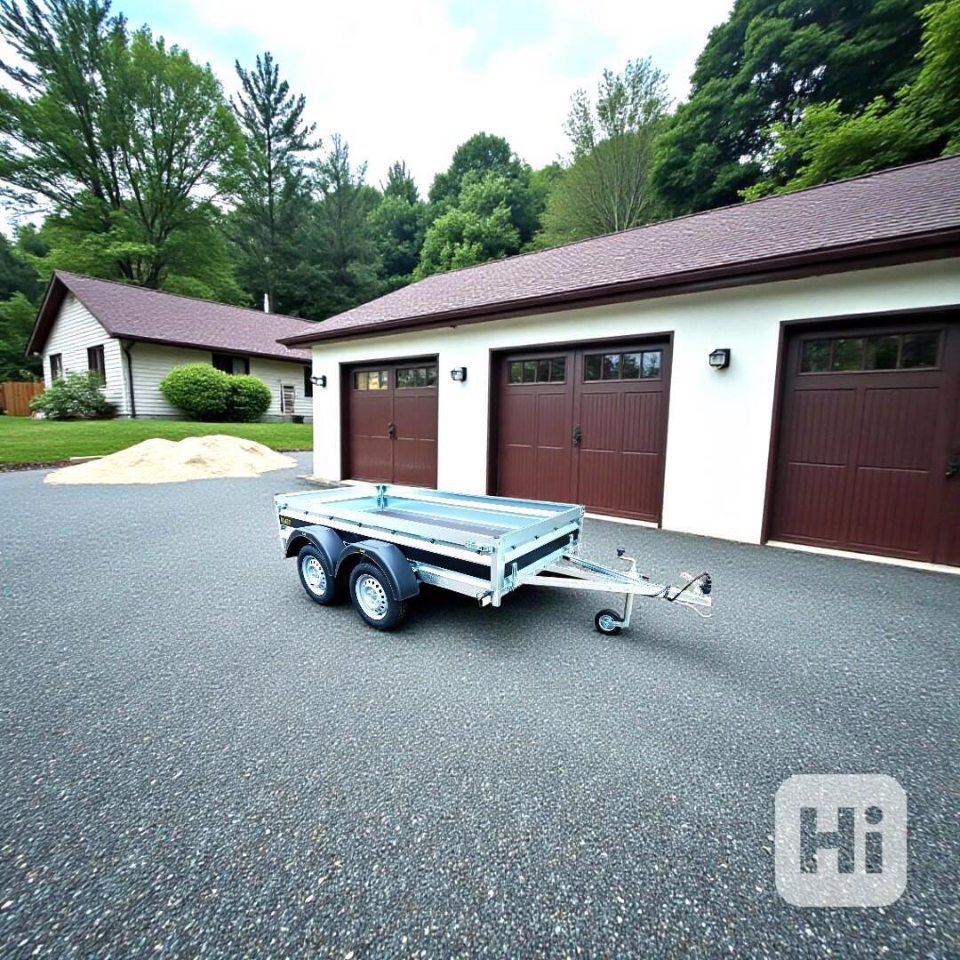 NOVÝ přívěsný vozík 2,65m x1,30,řidičák B ,svařovaný rám,DPH - foto 1