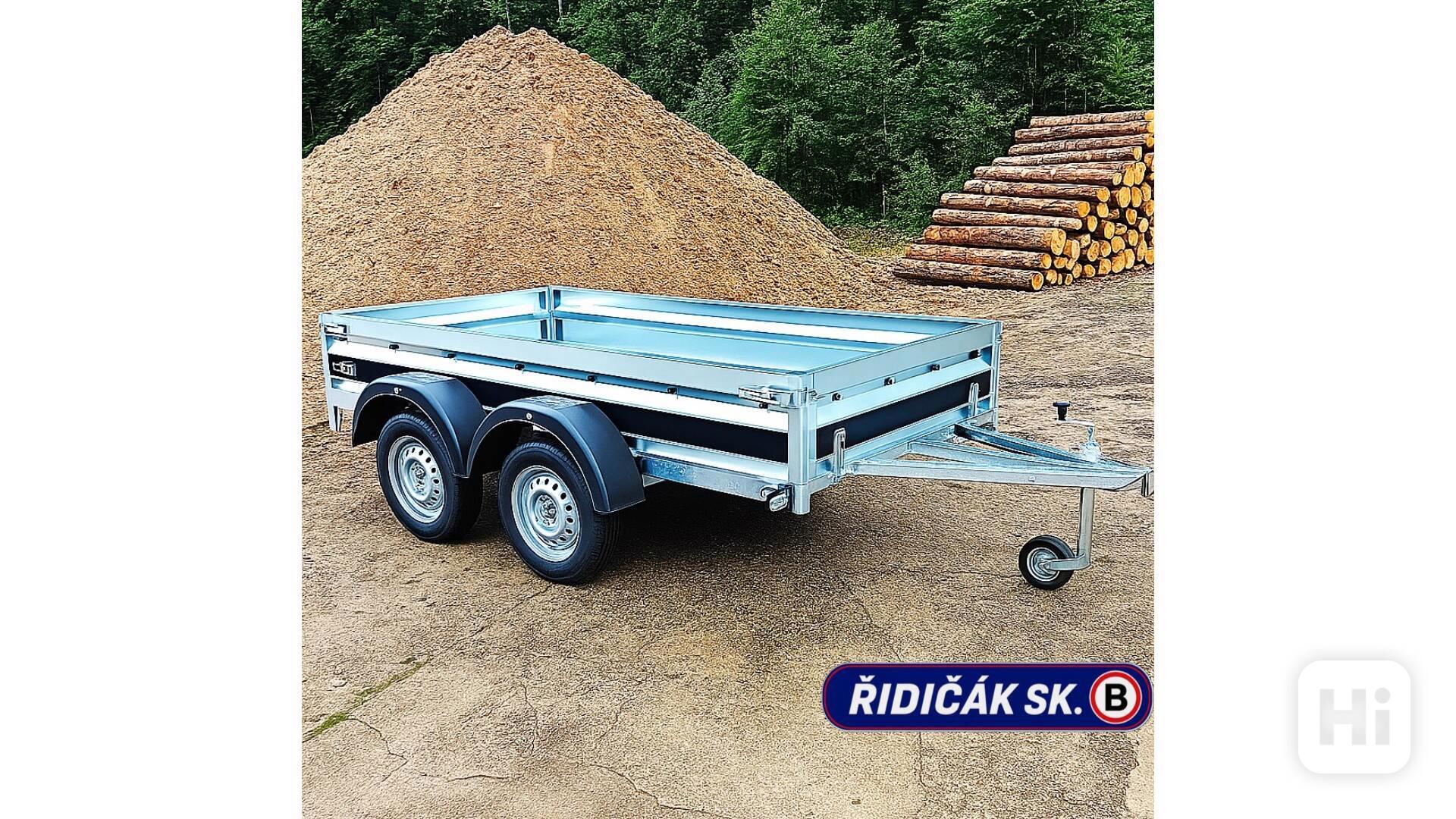 NOVÝ přívěsný vozík 2,65m x1,30, řidičák B, DPH - foto 1